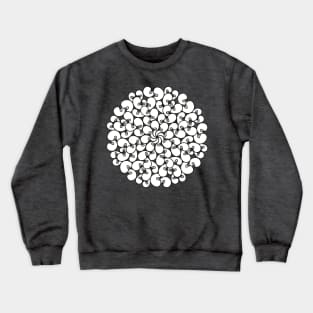 Lil Weird Mandala - Intricate Black and White Digital Illustration, Vibrant and Eye-catching Design, Perfect gift idea for printing on shirts, wall art, home decor, stationary, phone cases and more. Crewneck Sweatshirt